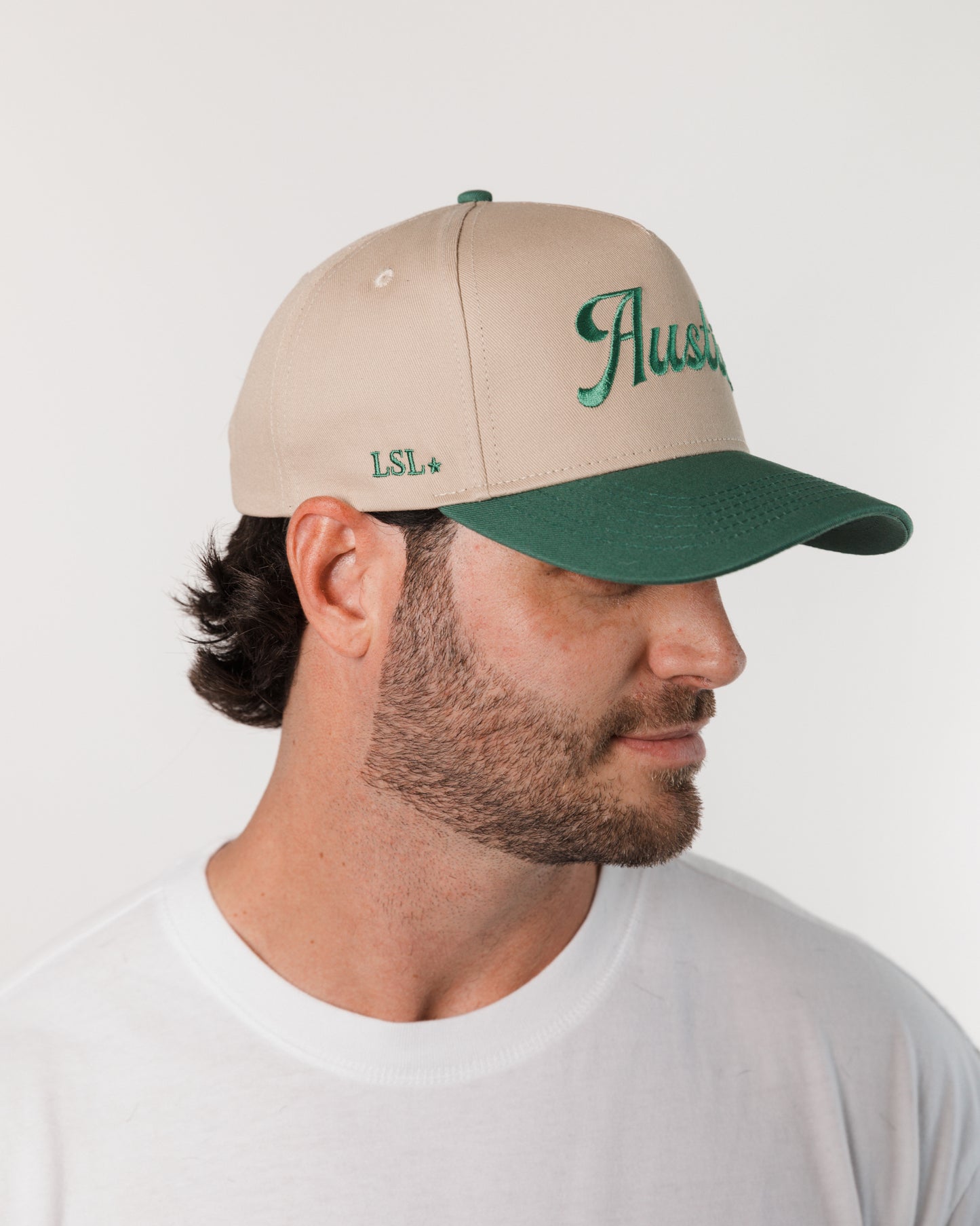 Forest Green "Austin" Canvas Trucker Hat