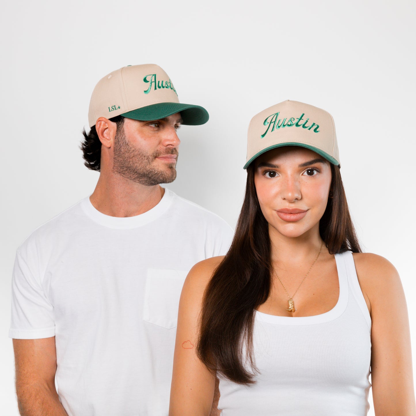 Forest Green "Austin" Canvas Trucker Hat