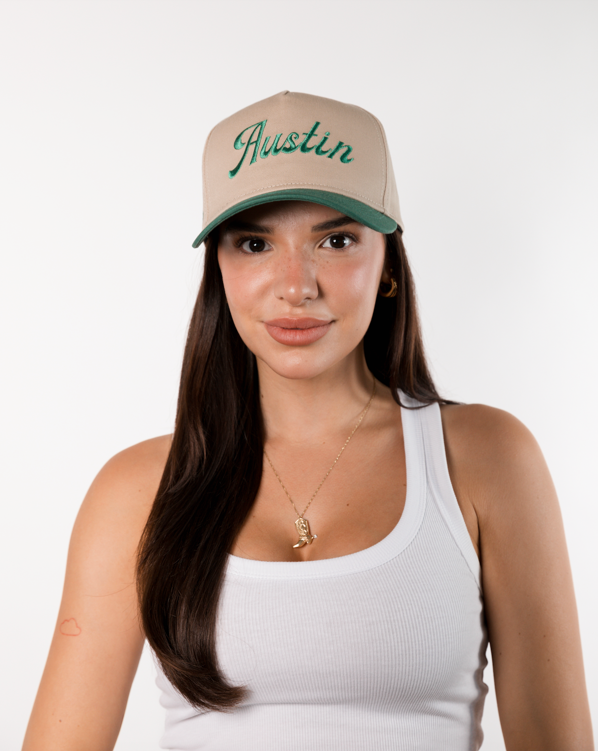 Forest Green "Austin" Canvas Trucker Hat