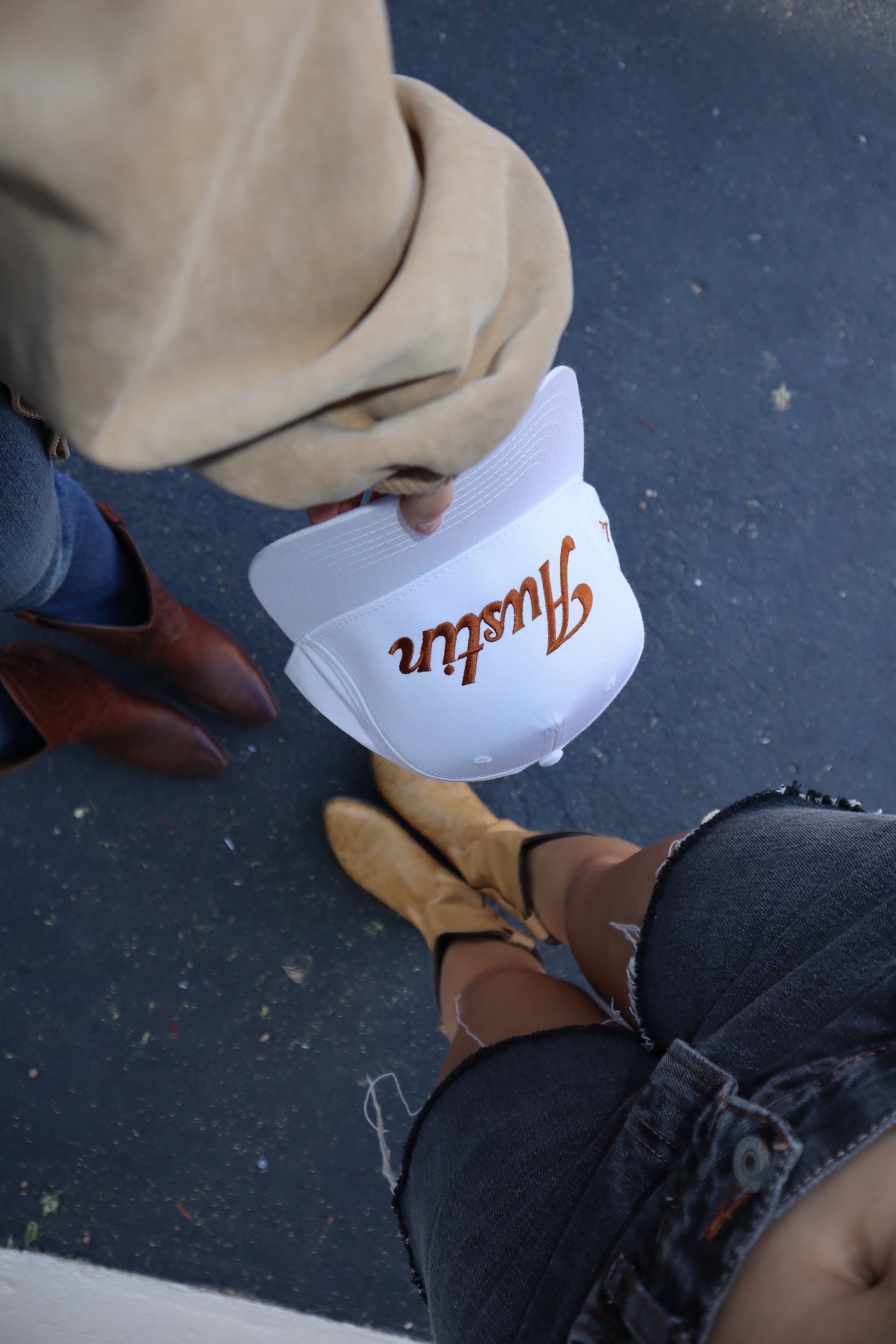 Longhorn Orange "Austin" Canvas Trucker Hat