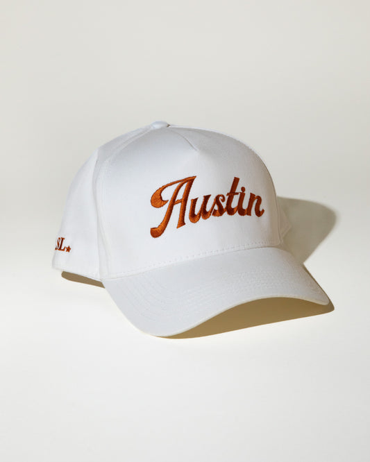 Longhorn Orange "Austin" Canvas Trucker Hat