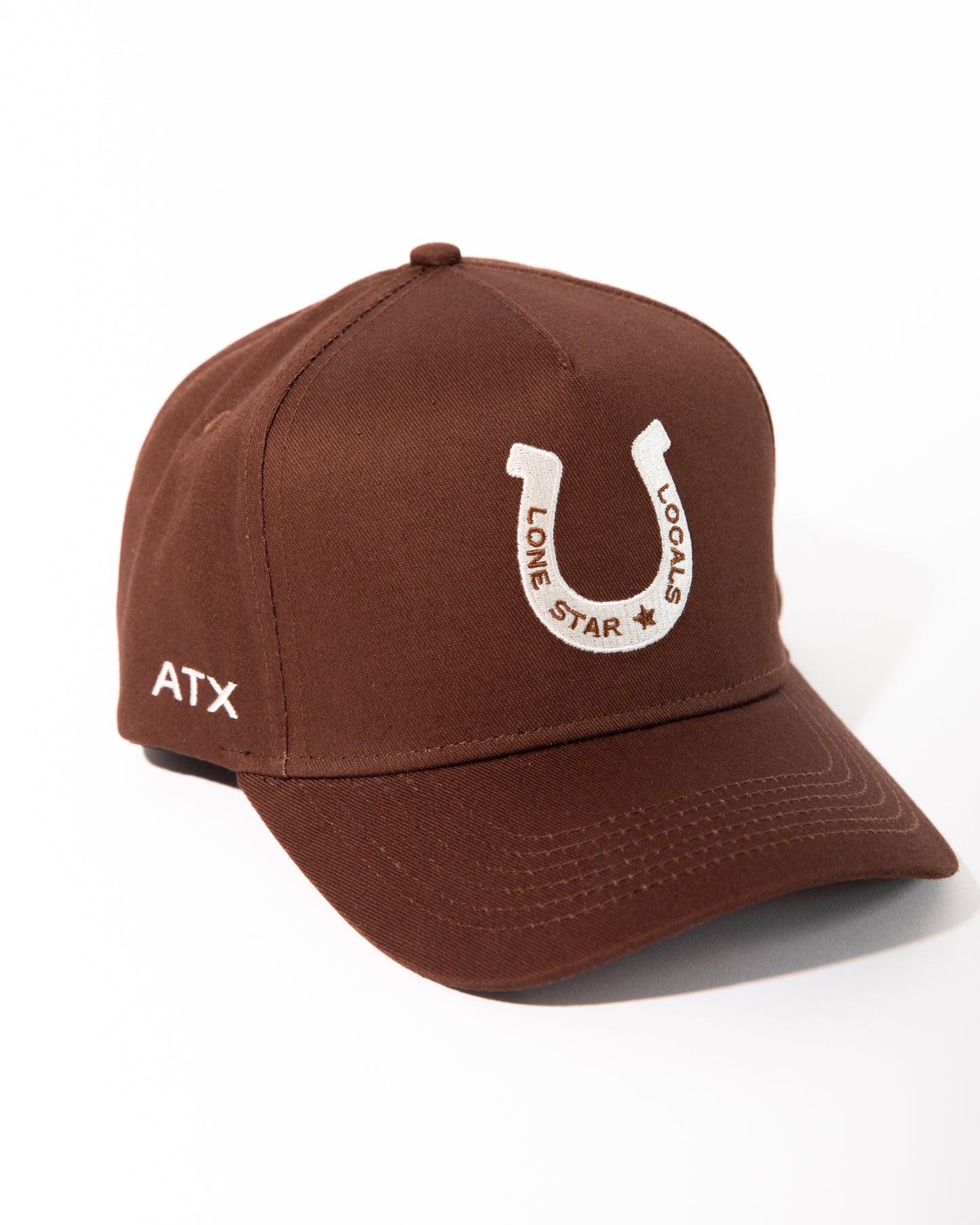 Chocolate Lucky Horseshoe Canvas Trucker Hat