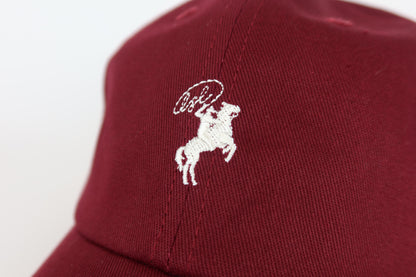 Burgundy Cowboy Dad Hat