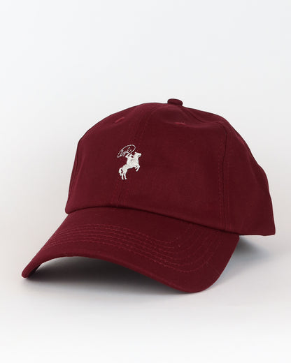 Burgundy Cowboy Dad Hat