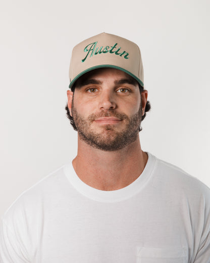Forest Green "Austin" Canvas Trucker Hat