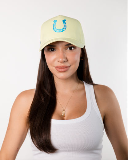 Butter Lucky Horseshoe Canvas Trucker Hat