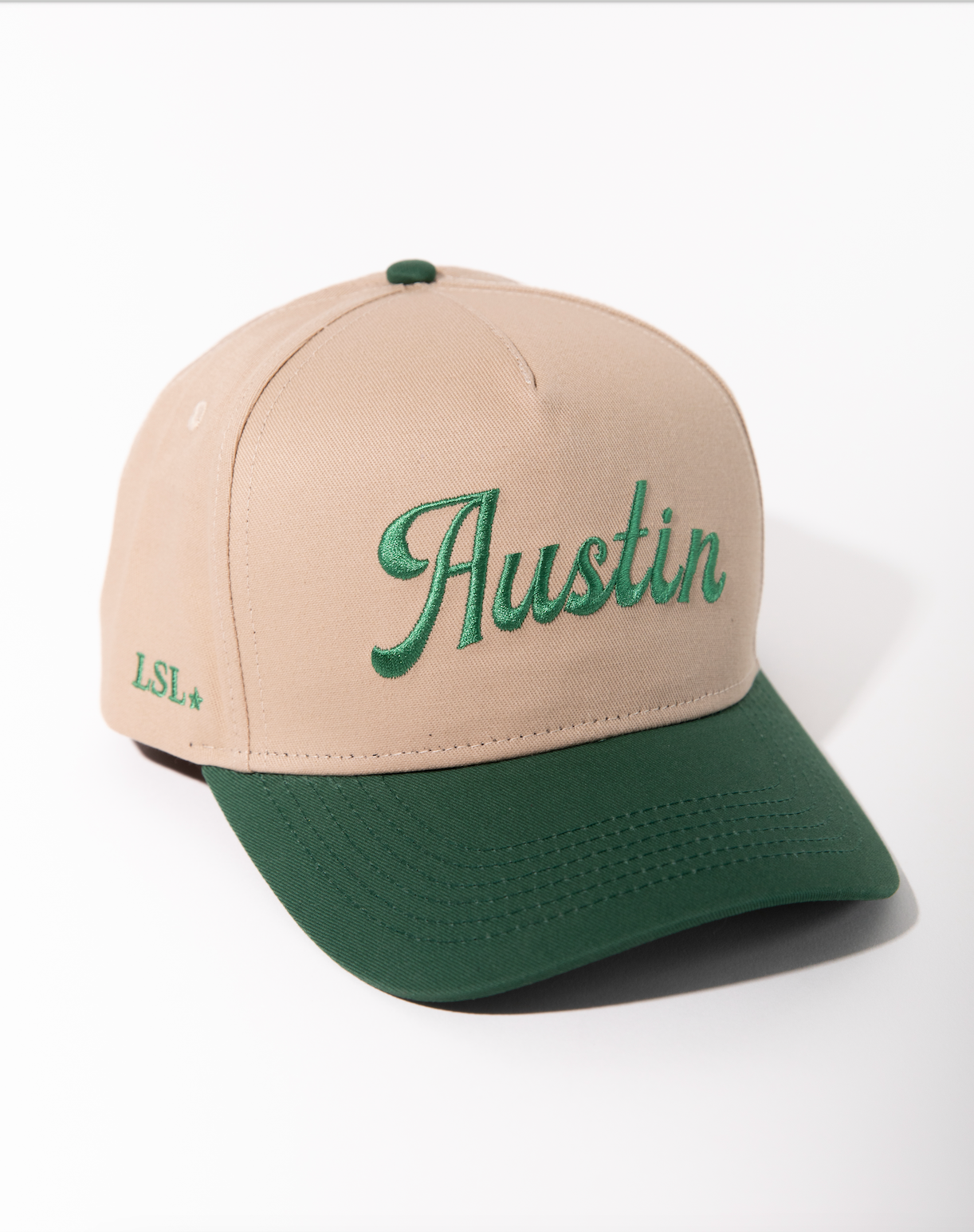 Forest Green "Austin" Canvas Trucker Hat
