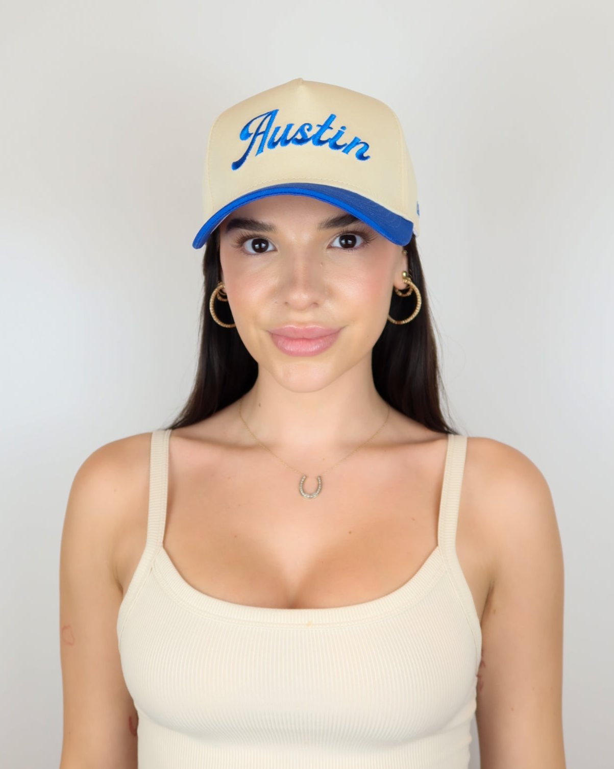 Cobalt / Cream 'Austin' Trucker Hat