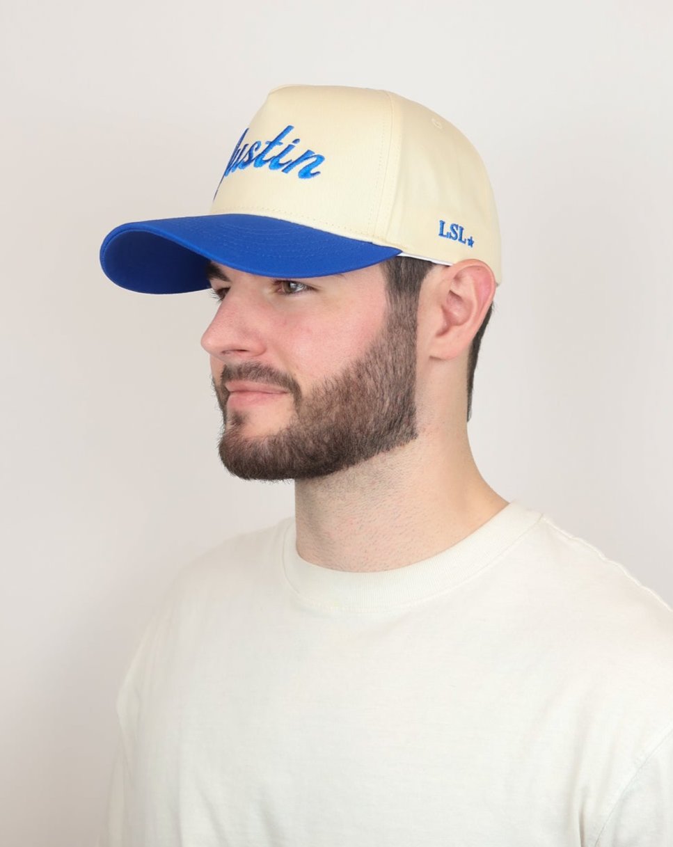 Cobalt / Cream 'Austin' Trucker Hat