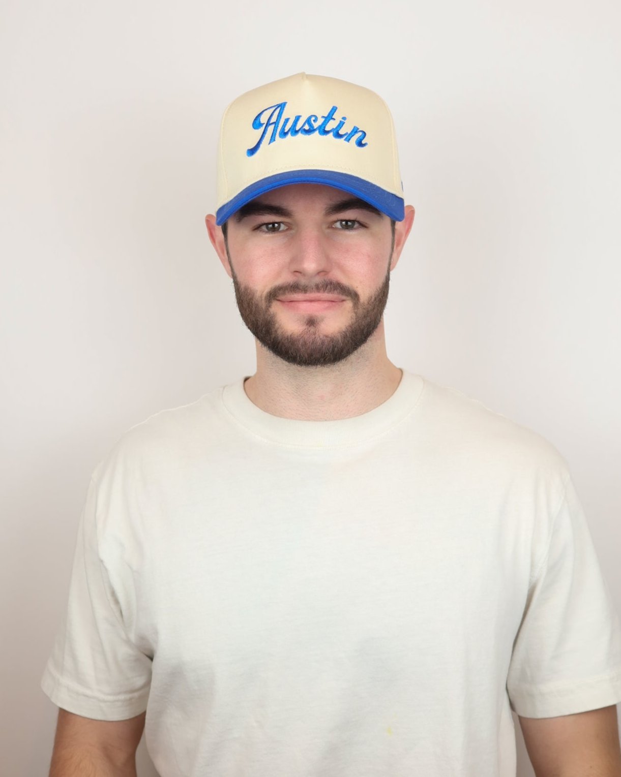 Cobalt / Cream 'Austin' Trucker Hat