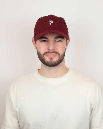 Burgundy Cowboy Dad Hat